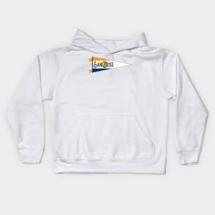 San Jose Flag Pennant Kids Hoodie